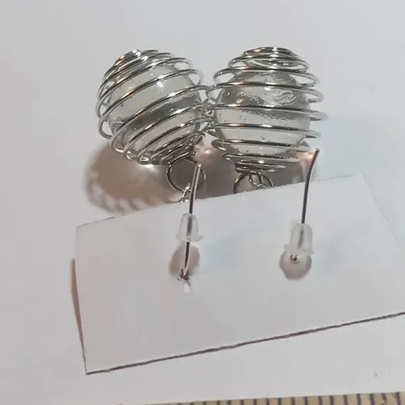 Marble earrings - Picture 3 of 4